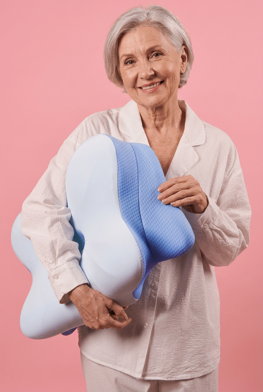 Woman with the Laurens Pillow pro pillow